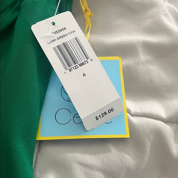 CeCe Green Ruffle Mini Dress - Picture 4 of 6